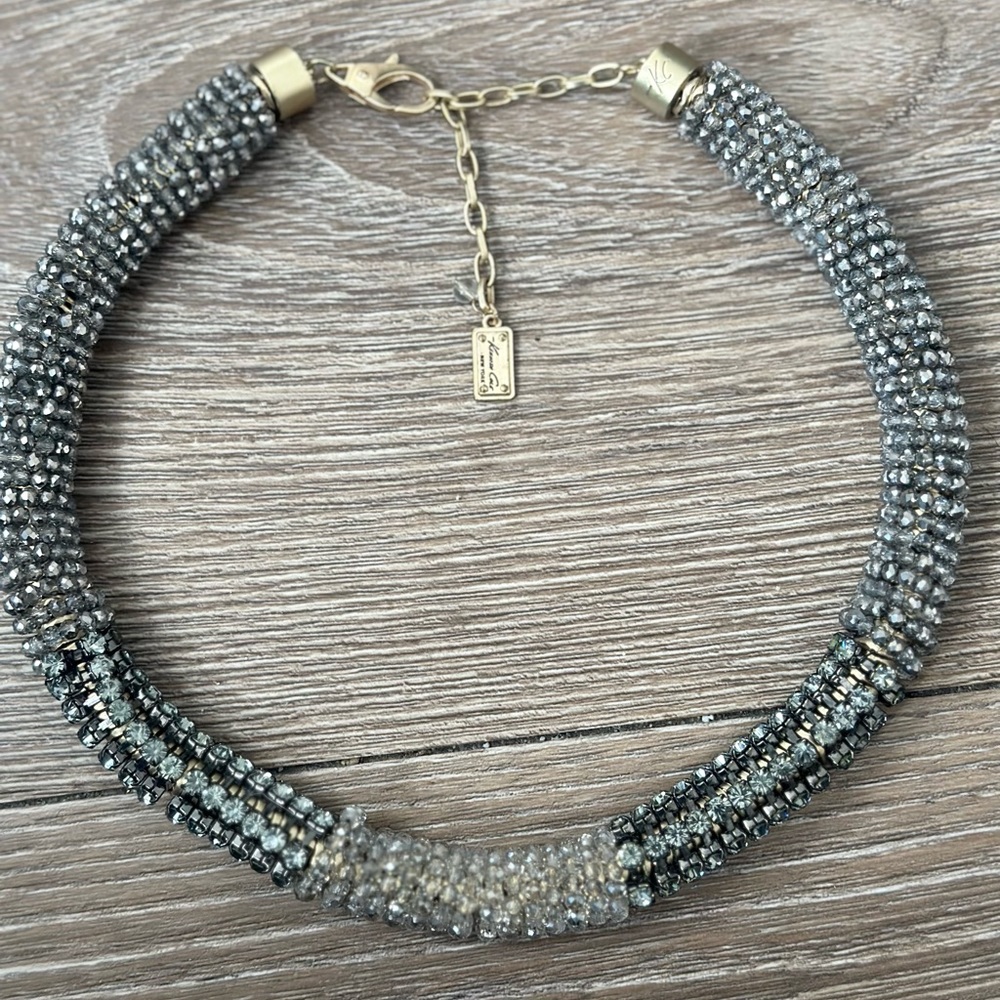 Kenneth Cole chunky rhinestone necklace - Picture 2 of 6